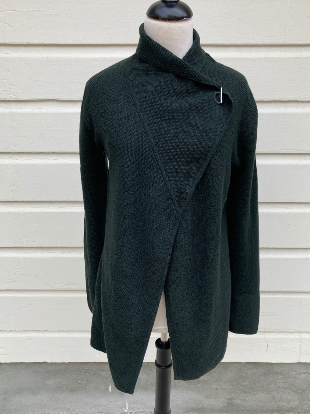 Jigsaw Wrap Cardigan - Forest Green
